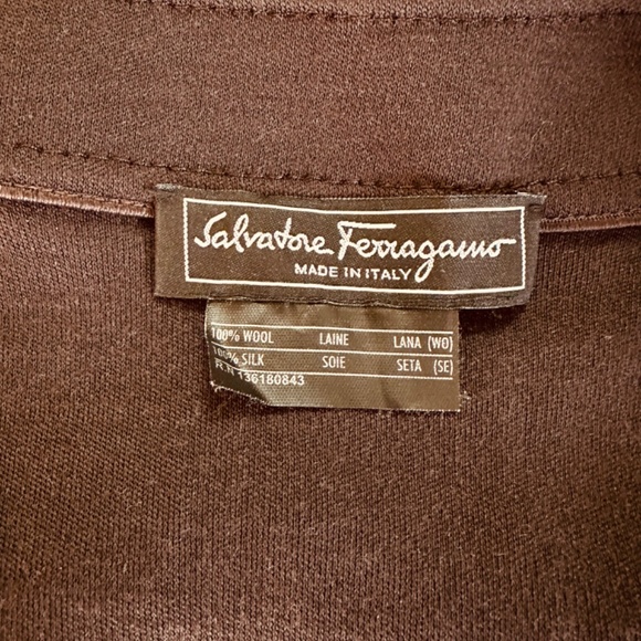 Salvadore ferragamo dress brow super elegant size s - Picture 3 of 9